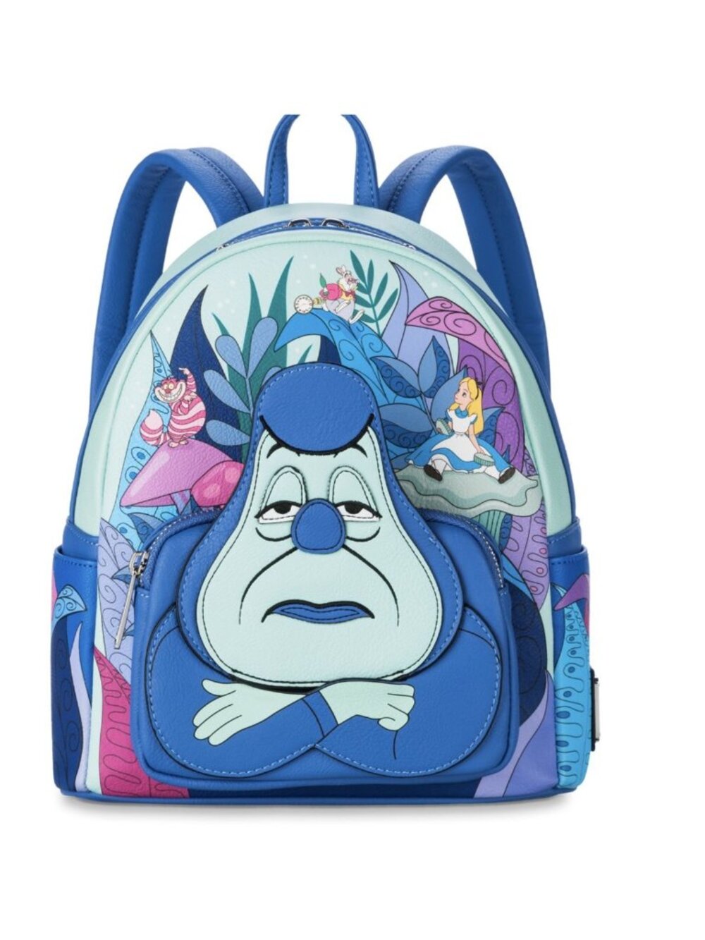 Disney Loungefly Alice in Wonderland Caterpillar Cheshire Cat Mini Backpack